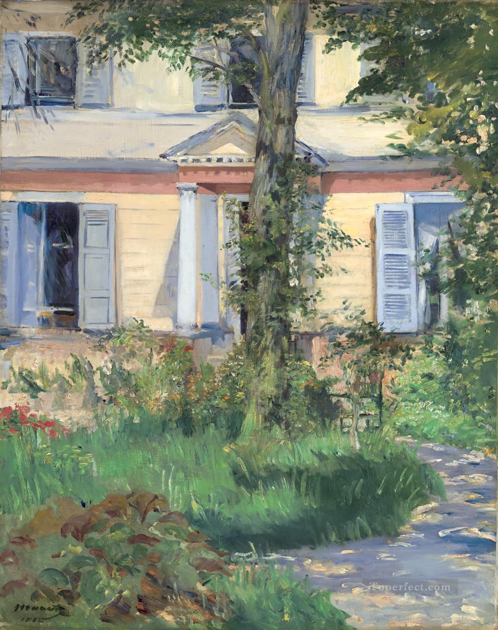 La casa de Rueil Realismo Impresionismo Edouard Manet Pintura al óleo